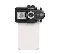 FLEXMAN Lente de Microscopio de Teléfono Móvil 150X, Mini Microscopio Digital Portátil con Lidting de Lente CPL Uvlights Universal Clip para Andriod iOS
