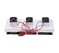 FLEXMAN Máquina Enfriamiento Semiconductores, 3 Ventiladores Termoeléctrico Peltier Kit Enfriamiento Refrigeración Disipador Calor Módulo Conducción Refrigerador Semiconductor