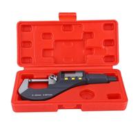 FLEXMAN Micrómetro Digital, Juego de Micrómetro de Graduación con Estuche, Pantalla LCD, Micrómetro de Precisión de Aleación, Calibre de Micrómetro Exterior (0-25mm)