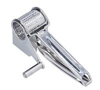 FLEXMAN Rallador de Queso, Cortador Manual de Verduras con Manivela Manual de Acero Inoxidable Giratorio de Mano, Picador de Alimentos para Queso, Mantequilla, Chocolate, Nueces