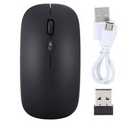 flexman Ratón Sin Núcleo, BT5.1 Colorido Luminoso Oficina Silencio Ratón Recargable Conexión de Modo Dual Accesorios de Computadora para Wins 98 2000 XP Wins 7 Wins8 10 OS X