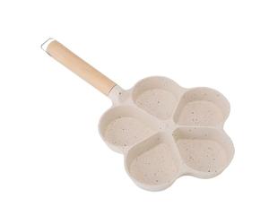 flexman Sartén Antiadherente para Huevos, Tortilla en Forma de Flor de 4 Tazas, Sartén para Desayuno, Cocedor de Huevos, Compatible con Estufas de Inducción Eléctricas a Gas