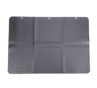 FLEXMAN Tapete para Secar Platos, Tapete de Silicona Plegable Antideslizante Multiusos, Almohadilla para Escurrir Platos, Tapete de Aislamiento Térmico para Cocinas Pequeñas (Gris)