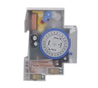 flexman Temporizador Mecánico, Interruptor Control Tiempo de 220~240V 16A, Controlador Sincronización Montaje en Riel DIN para Luces, Calentadores de Agua, Motores de Cría