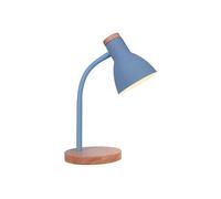 Flexo argos bel air diseño nórdico azul/madera ø15x42 cm
