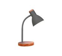 Flexo argos bel air diseño nórdico gris/madera ø15x42 cm