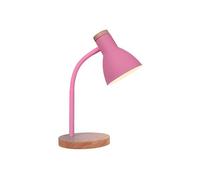 Flexo argos bel air diseño nórdico rosa/madera ø15x42 cm