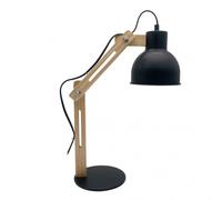 Flexo articulable modelo baptista 1luz negro/haya fabrilamp