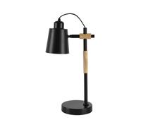 Flexo articulado liena 1xe27 negro/haya orientable 40x14x20cm