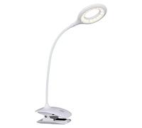 Flexo con pinza de agarre Pia (3 W, L x An x Al: 43 x 43 x 49 cm, Color del marco: Blanco)