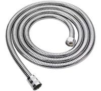 Flexo De Acero Inoxidable Manguera de ducha flexible 1,5 m/2 m/3,0 m G1/2 pulgada, acero inoxidable cromado, cabezal for baño, tubo extensión(Color1,150cm)