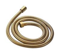 Flexo De Acero Inoxidable Manguera de ducha flexible G1/2" dorada cepillada 1,5 m, estilo antiguo, acero inoxidable, color gris, cabezal for baño(Color8)