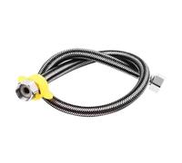 Flexo De Acero Inoxidable Manguera flexible trenzada de acero inoxidable 40/60/80/100/150/200 cm for calentador agua doméstico, grifo inodoro y tubería entrada fría caliente(Color2,60cm)