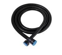 Flexo de ducha Manguera de ducha larga for baño, extensión manguera agua, tubería plomería, cabezal, accesorio(Black,150.0cm)