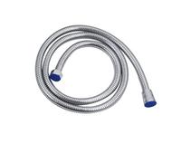 Flexo Ducha 1.5/2.0M Double Lock Matt Balck SUS 304 Black Pipe Fittings Explosion- Proof BathTube Bathroom Flexible Shower Hose Flexible(Silvery,1.5M)