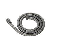 Flexo Ducha 1.5m,Recambio Flexo Ducha Manguera de ducha blanca y negra, accesorio for baño, tubo de baño de acero inoxidable, tubería de agua de 150CM, cromado, dorado, gris y bronce(Gray)