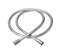 Flexo Ducha 1.5m,Recambio Flexo Ducha Manguera de ducha de 1,5 M/2M con conexiones de latón, cabezal de ducha de mano antigiro Flexible, tubo de baño(Silver -1.5M)