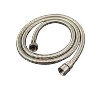 Flexo Ducha 1.5m,Recambio Flexo Ducha Manguera de ducha Flexible de Oro pulido G1/2 ", manguera de plomería antigua de 1,5 m, tubo de cabezal de ducha de acero inoxidable gris for baño(Nickel)