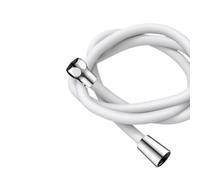 Flexo Ducha 1.5m,Recambio Flexo Ducha Manguera de ducha Flexible de silicona de 1,5/2M, extensión antibobinado, tubo de cabezal de ducha de alta presión, accesorio for grifo de baño(White,2.0M)