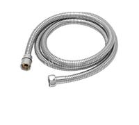 Flexo Ducha 1.5m,Recambio Flexo Ducha Manguera de ducha negra/gris/dorada de 1,5 M for baño, accesorios de cabezal de ducha de mano, tubo de baño, tubo de ducha Flexible(Polished Chrome)