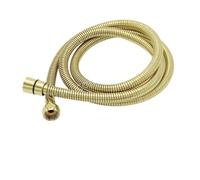 Flexo Ducha 1.5m,Recambio Flexo Ducha Manguera de ducha negra/gris/dorada de 1,5 M for baño, accesorios de cabezal de ducha de mano, tubo de baño, tubo de ducha Flexible(Polished Light Gold)