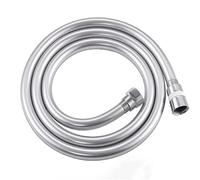Flexo Ducha Manguera De Cabezal Ducha 1,5/2m, Tubo Agua Flexible Universal PVC, Antibobinado, A Prueba Explosiones, For Grifo Baño, Extensión(Silver,1.5m)
