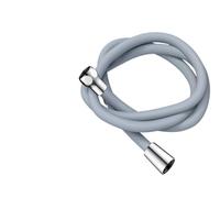 Flexo Ducha Manguera de ducha flexible silicona 1,5/2/3,0 m, extensión antienrollamiento, tubo presión, cabezal, accesorio for grifo baño A Prueba de Fugas(Light Grey,1.5M)