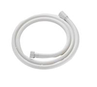 Flexo Ducha Manguera de ducha negra/plateada/dorada for baño, ducha de mano, accesorios de tubería de agua, cabezal de ducha de repuesto, manguera(White,2.0M)