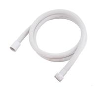 Flexo Ducha Manguera de ducha PVC, tubo Flexible for cabezal baño, 1,5/2/3/4M, accesorios manguera dorada, plateada y negra para Baño(White,200cm)