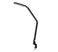 Flexo LED 13W, 3000-4500-6000K, 1100lm, pinza, intensidad regulable, táctil, con memoria, ideal para lectura y trabajo.