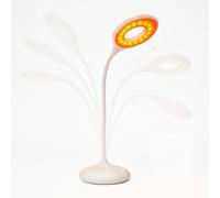 Flexo Luz Roja Recargable PureMind + LED Sin Luz Azul Flicker Free + No Bloquea Melatonina + Cuello Flexible 360 Grados + 3 Niveles Brillo + Hasta 50 Horas Autonomía Dormir Lectura Noche