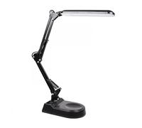 BEL AIR HOME Lámpara Flexo Led 10W Escritorio Articulable Bridge, 3 temperaturas de luz 3000-4000-6000K, metal negro, regulable, moderna, interruptor base, oficina, estudio