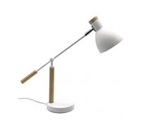 Flexo orientable 360º modelo biel 1luz blanco/haya fabrilamp