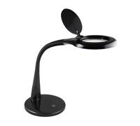 Flexo Plath Negro 8w 595lm 5000k C/lupa Reg.intens Flexib Orientab Tactil 43x18x38cm