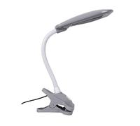 Flexo serie alba 5w led 4000k con clip h.40cm en gris