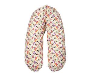 Flexofill 2008-1-540, Almohada para lactancia con funda incluida, XL (190 x 40 cm), Beige (540 Beige Owl)