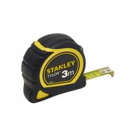 STANLEY Flexómetro Tylon de 3 m, Cinta Métrica, Cinta de Acero Resistente, Revestimiento Duradero Tylon (aumenta en 50% durabilidad), Diseño Compacto Ergonómico, 1-30-687