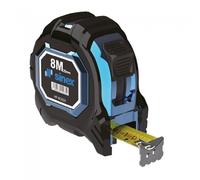 Flexómetro bimaterial SINEX 8m x 25mm compacto con imán y freno