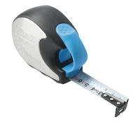 Flexómetro - cinta reforzada de nylon de alta calidad, 5m x 25mm, doble cara, retroceso amortiguado, doble gancho, carcasa de acero inoxidable engomado. #