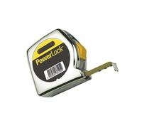Flexómetro - flexómetro de 5 m x 25 mm, resistente, con medidor de acero, con clipe para sujetar y sistema de bloqueo automático.
