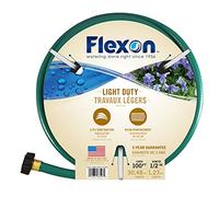 Flexon FR12100CN Manguera de jardín ligera, 100 pies, verde