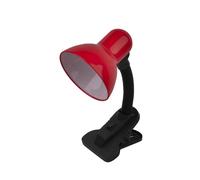 Flexos yezco 1xe27 rojo fijacion c/pinza flexible orientable 26x11,5x1