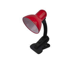 Flexos yezco 1xe27 rojo fijacion c/pinza flexible orientable 26x11,5x1