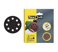 Flexovit 63642526386 Discos Velgrip Para Máquinas Roto-Orbitales, A203, Blíster, 115 mm Diámetro, Fino Grano, 120 Tamaño Grano, Set de 6
