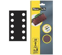 Flexovit 63642526498 1/2 Hojas De Lijado 115 X 280Mm Perforadas Gruesas 50G