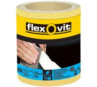 Flexovit 63642569909 Alto Rendimiento Rodillo Lijado 115mm X 5m Extra Grueso 40G