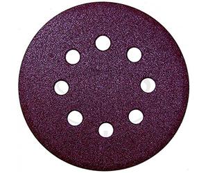 Flexovit 63642585778 Disco Papel, Velgrip, P64E, 180 Grano, 8 Hoyos, 125 mm Diámetro, Set de 50