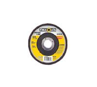 Flexovit 63642586224 Disco Flexclean, Soporte Fibra de Vidrio, Extra Grueso, 115 mm x 22 mm Diámetro, Set de 10, Negro