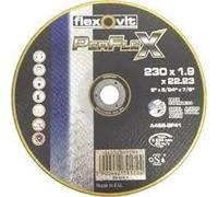 Flexovit 66252844299 Discos de Corte y Desbaste, A 46 S-BF41 Especificación, 230 mm D x 1.6 mm T x 22.23 mm B, Set de 25
