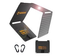 FlexSolar Cargador solar portátil plegable de 30 W QC3.0 18 W USB-A USB-C, salida IP67, impermeable, carga rápida para teléfonos celulares, tabletas, banco de energía, cámara, linterna, camping,